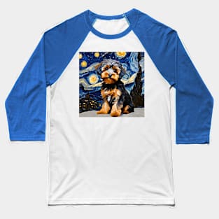 Yorkiepooie Night Baseball T-Shirt